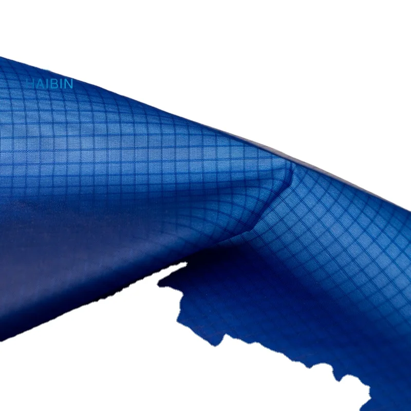 1.1 oz Silnylon 6.6 30D Nylon66 Ripstop Fabric 100% Nylon fabric double sides silicone coating