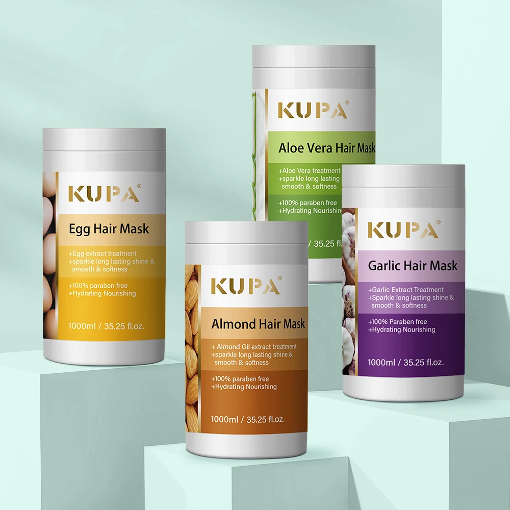 KUPA OEM 1000ml Smoothing Hair SPA Treatment Vegan Plant Extracts Nourishing Hair Mask