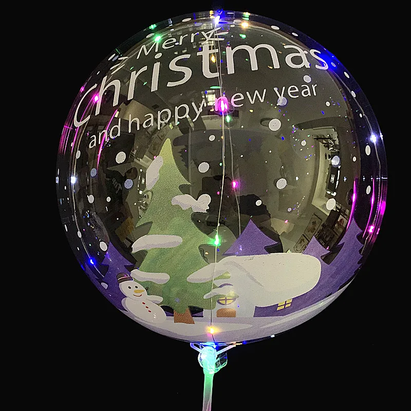 Merry Christmas Balloon with LED Light