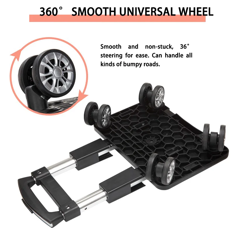 Wholesale trolley schoolbag Backpack luggage handle wheeled Travel Shopping Telescopic Foldable trolley cart