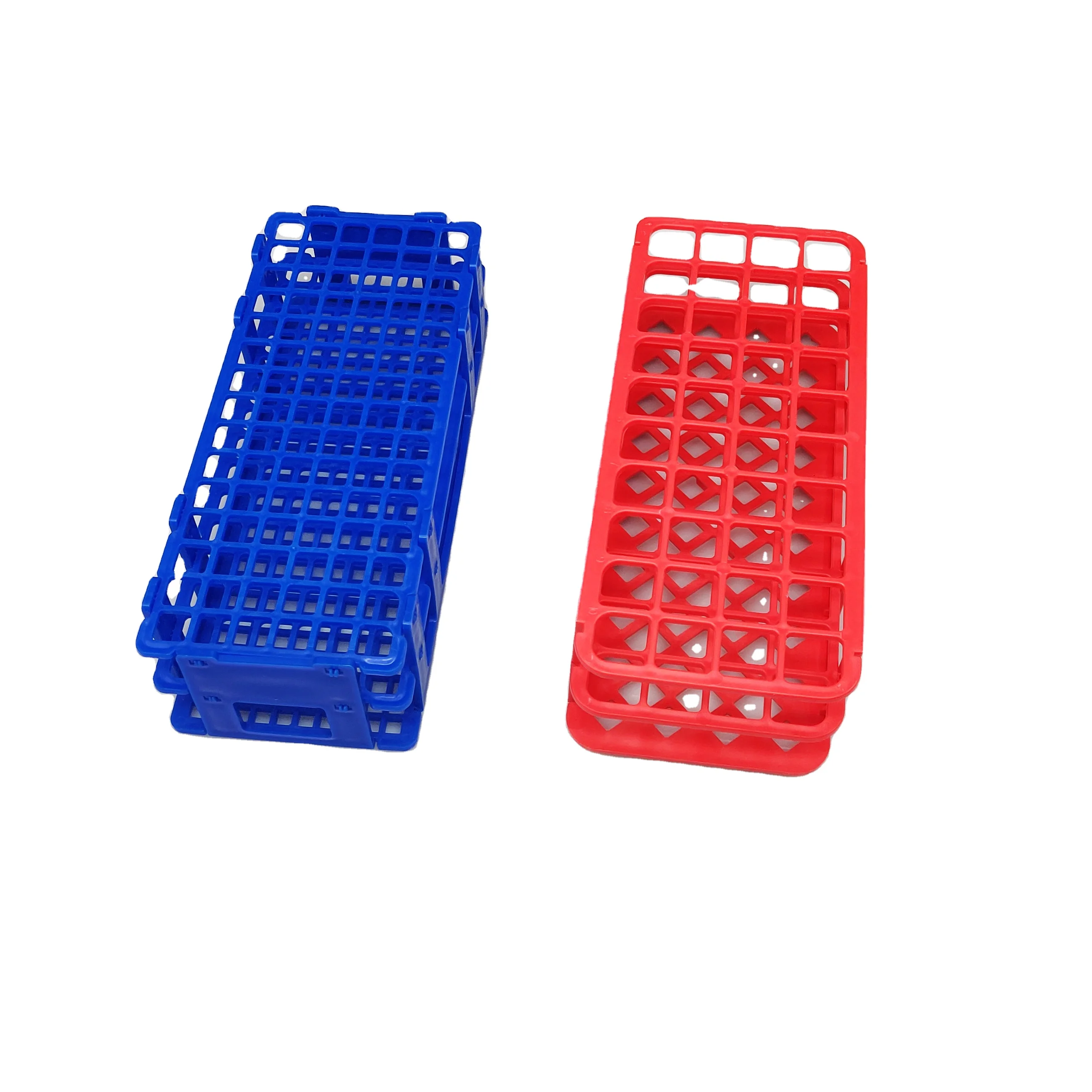 Laboratory Multipurpose Plastic 13mm/16mm/20mm/25mm/30mm Assembly Test Tube Rack Holder Detachable Test Tube Display Rack Stand