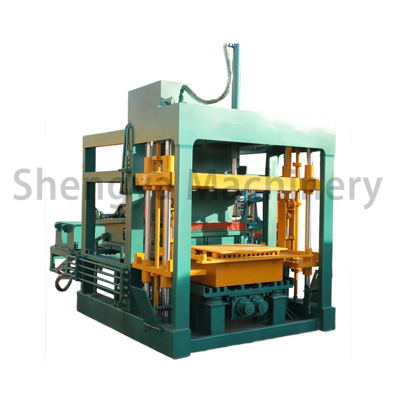 qt4-20 hempcrete block machine wood sawdust pallet block making machine clay brick making machinery