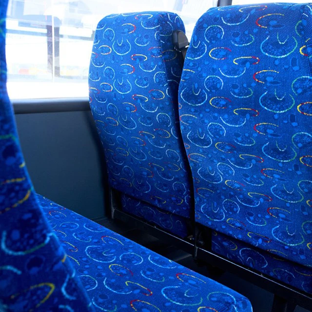 Wholesale blue safety bus chair special belt buckle for bus