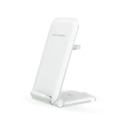 Mobile Phone Foldable Wireless Charger 3 In One Charging Wireless Desktop Charger Stand For Iwatch Earphone