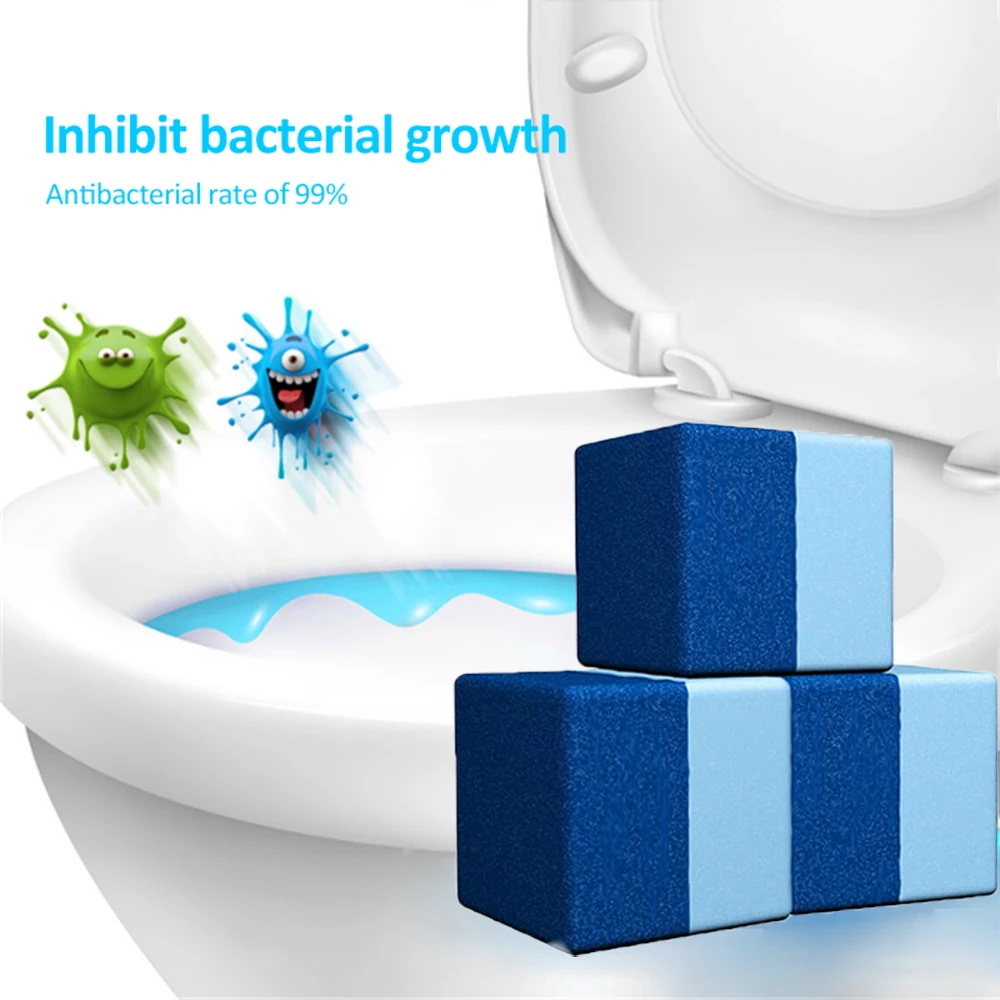  2021 New Style Toilet Cleaner Bleach Tablets Blue Double Layer