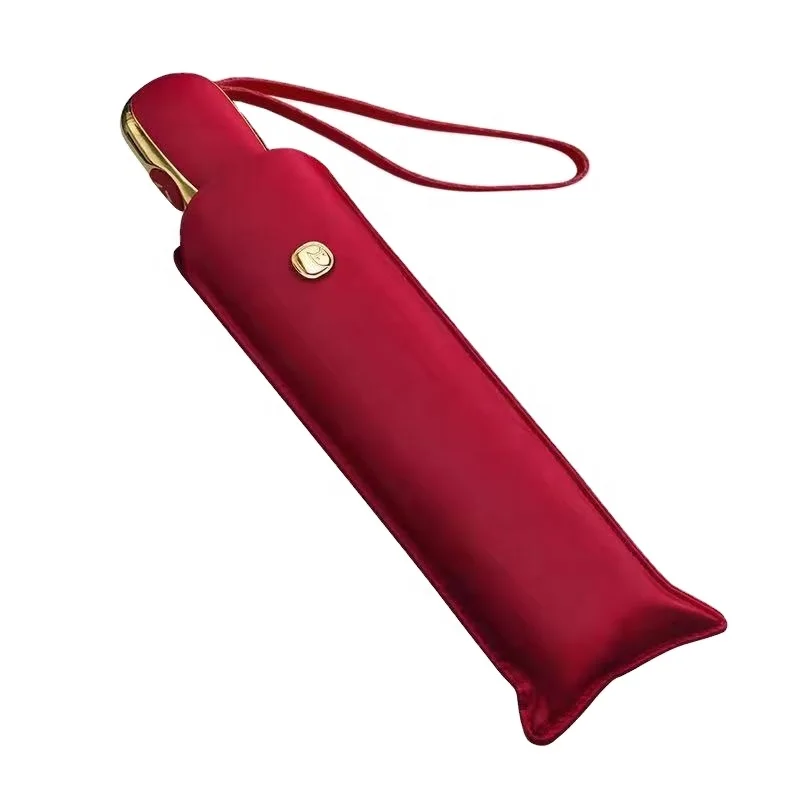 6 Ribs Flat Automatic Umbrella Rain Women Ultralight Travel Sun Umbrella Girls Anti UV Portable Folding Umbrellas Parasol