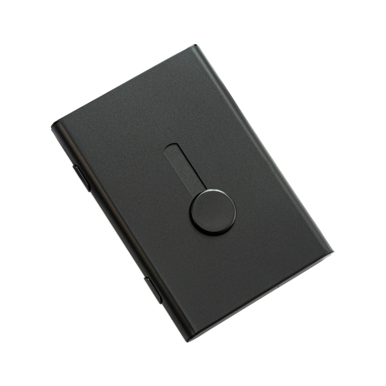 Personalized business card holder leather aluminum metal name card case box for men woman