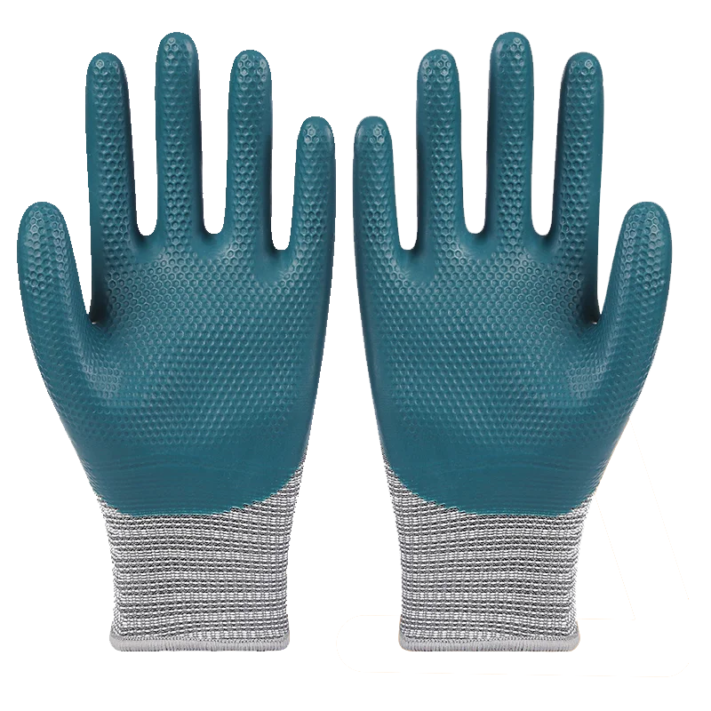 Manufacturer Custom Wholesale Work Latex Coated Gloves Cheap Safety Latex Gloves