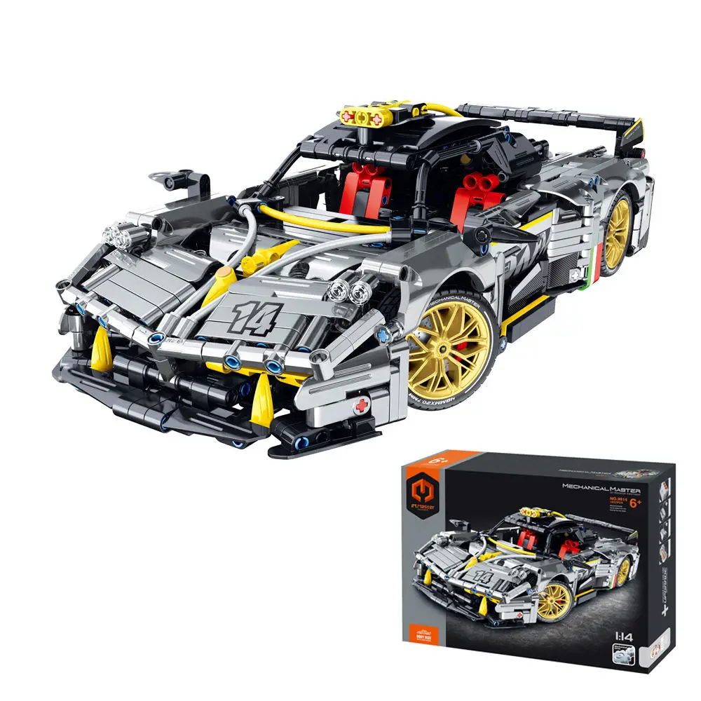 IM.MASTER 9814 High-Tech Super Racing Car Paganis Zonda R Model Bricks Puzzle Toy Birthday For Kids Building Blocks Sets