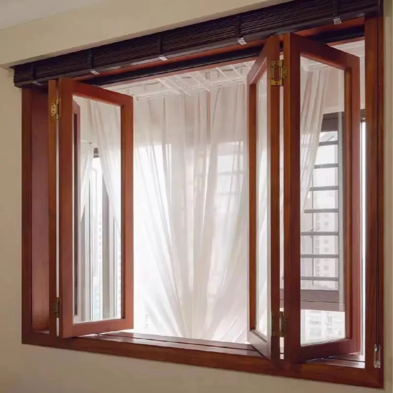 Fold Up Glass Windows American Vertical Roll Up Grid Folding Window For Bar Shop Coffee Wood Window