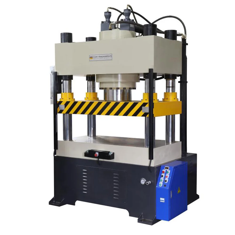 300T Force ISO Standard 4 columns stamping  hydraulic press with servo system for large metal sheet shaping