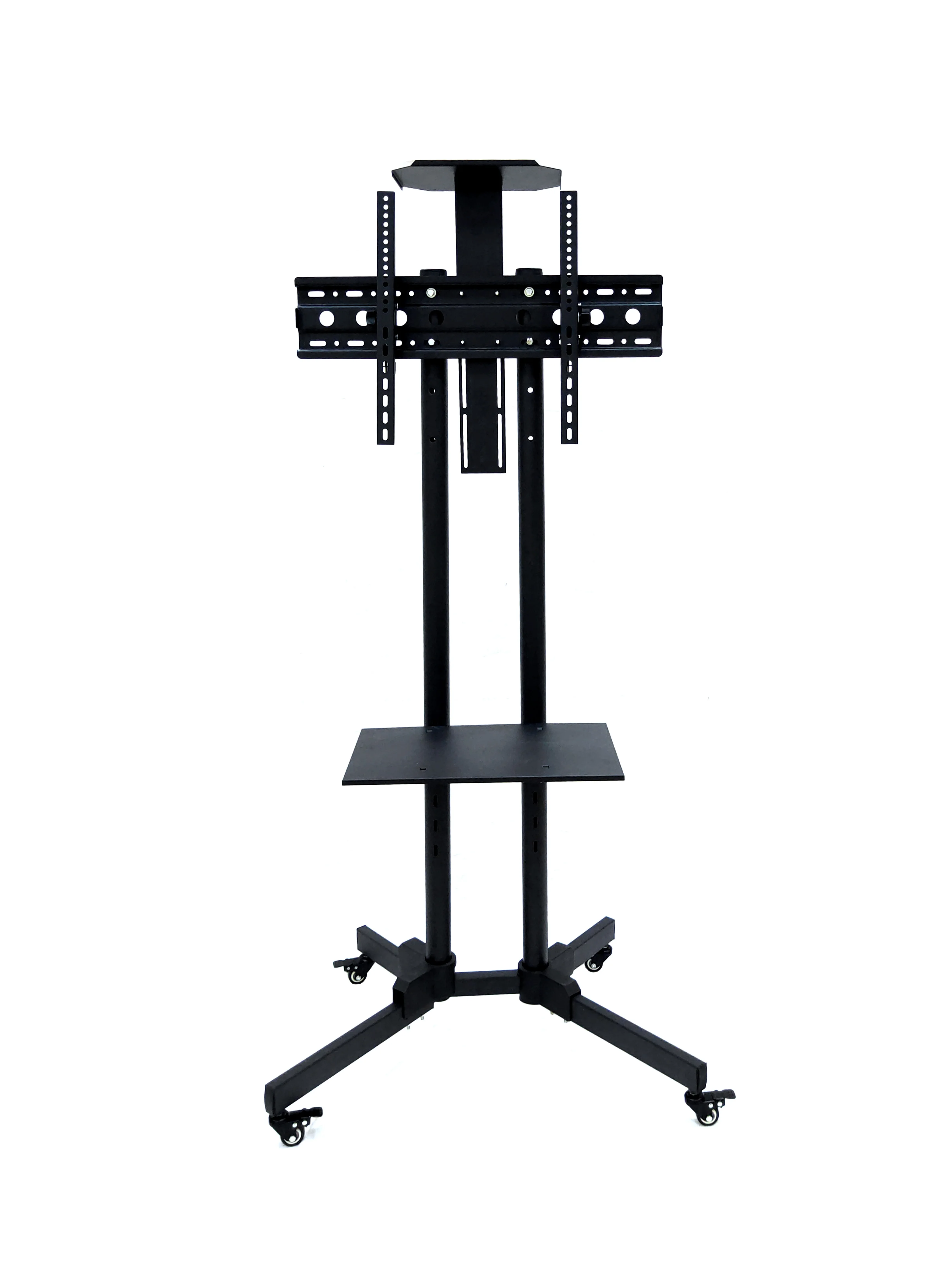 High quality furniture modern mobile LCD plasma TV stand design/floor mounted mobile metal iron black TV stand