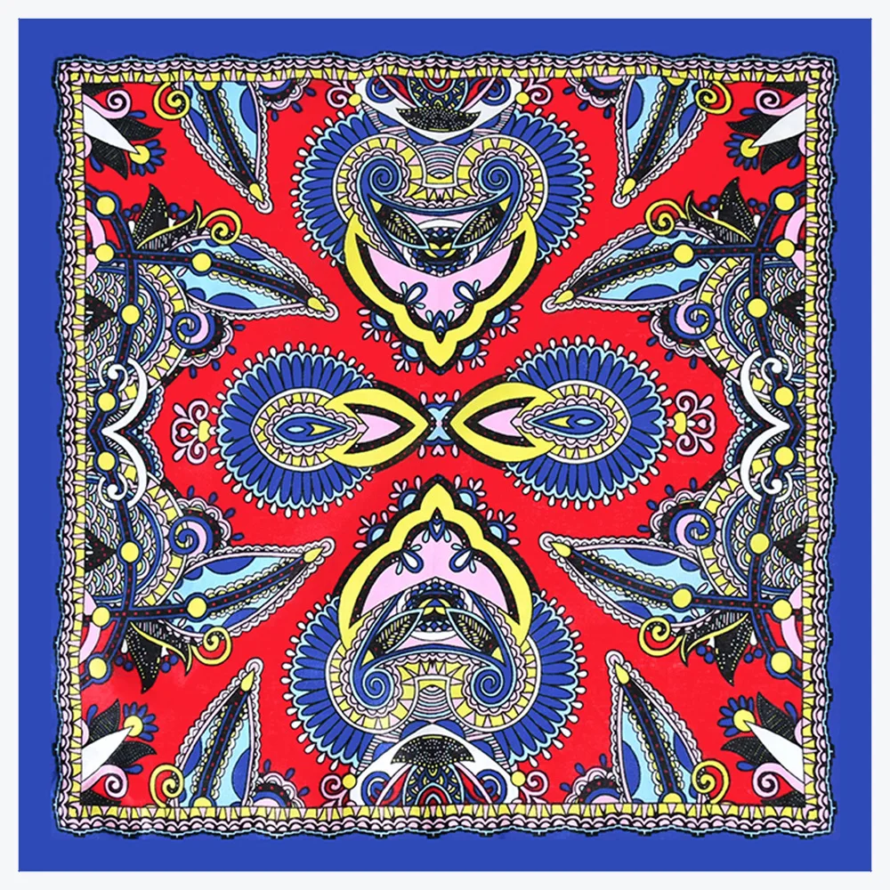 Fashion Floral Headscarf Pastoral Style Cotton Personality Hip Hop Bandana Retro Ethnic Headscarf Busker Kerchief