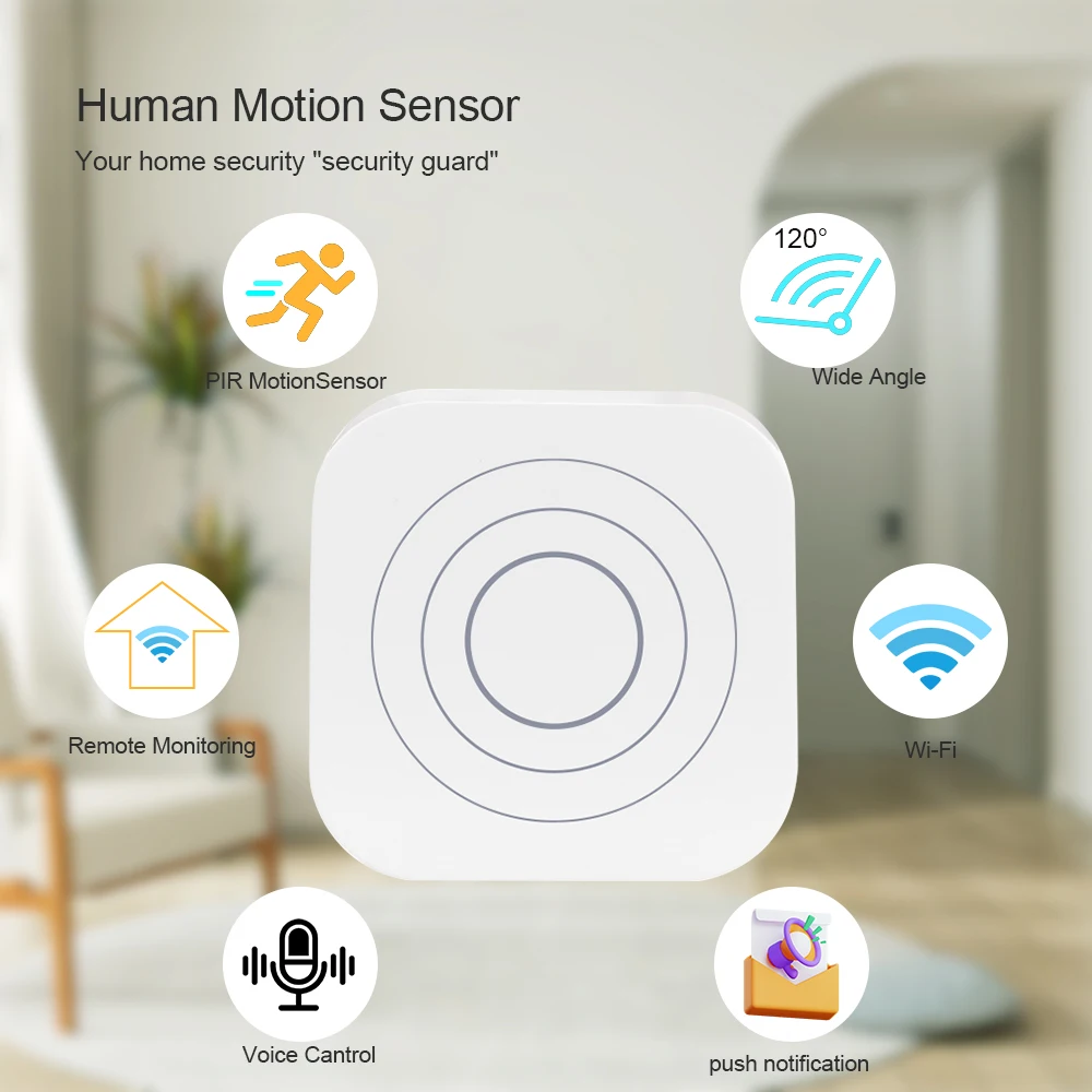 Tuya Smart Millimeter Wave Radar Mmwave Human Presence Radar Sensor BLE Wireless Motion Detection Sensor