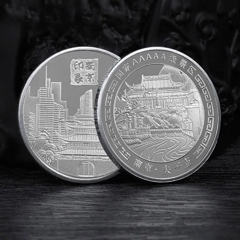 Wholesale Silver Gold Brass, Game Souvenir Coin Custom Santa Christmas Coins Metal Laser Engrave Token Coin/