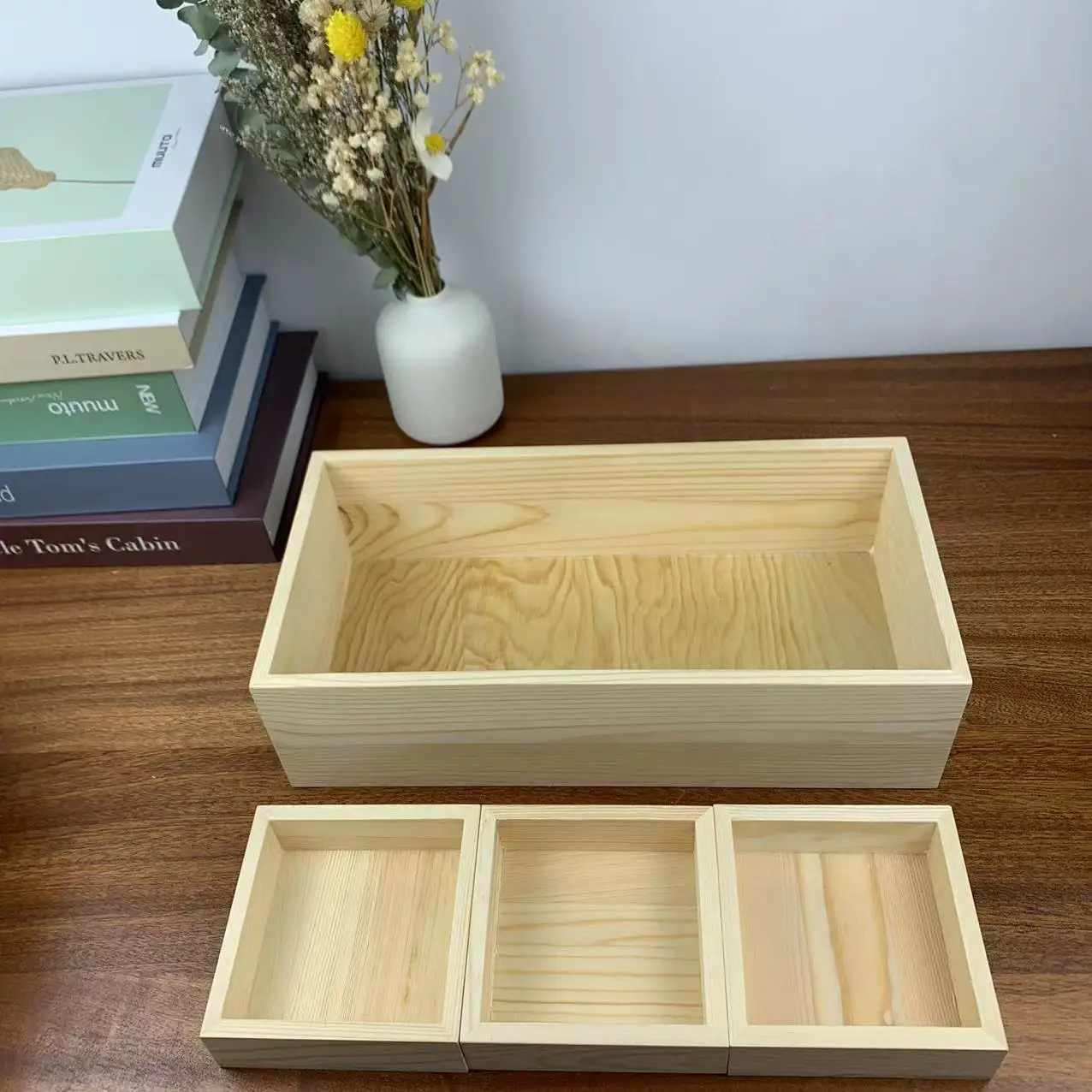 Wood boxes custom wood products furniture gardening natural wooden slices