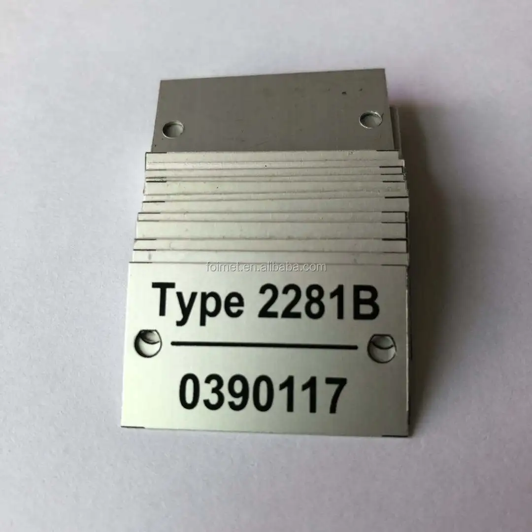 Custom Brand Logo Aluminum Adhesive Sticker Asset Metal Label Bar Code Serial Number Tags