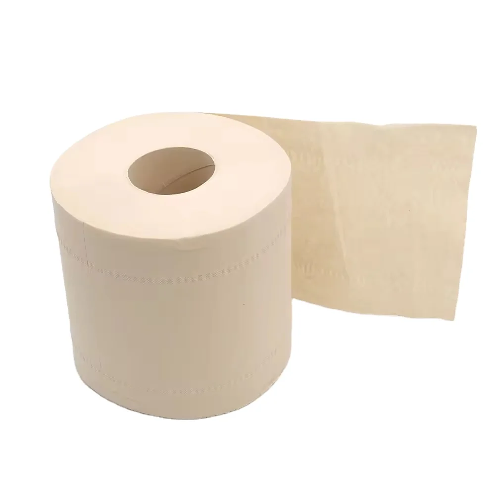 BOSI  ECRU Bathroom tissue 3 ply 120g bamboo toilet paper toilet tissue paper custom jumbo roll recycled tissues