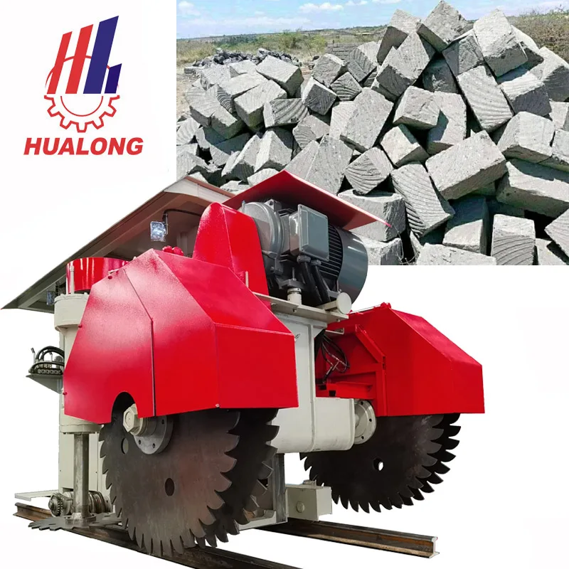 Hualong Machinery Horizontal Vertical Mining Sandstone Brick diesel Quarry Stone Cutting Machines for Building Block in Kenya