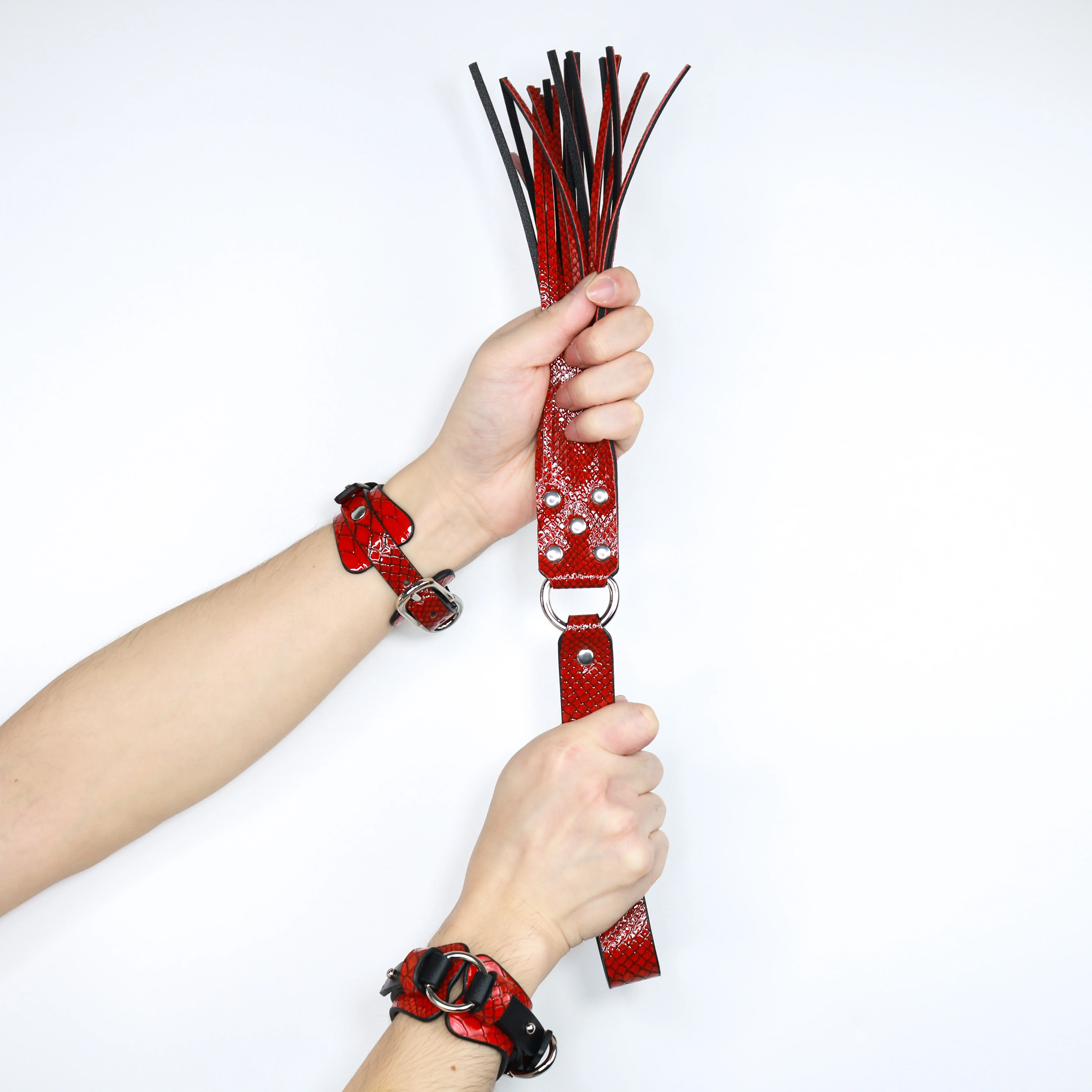 Luxury Leather Alligator Pattern BDSM Bondage Set Adult Erotic Sex Toys with Wholesale Price