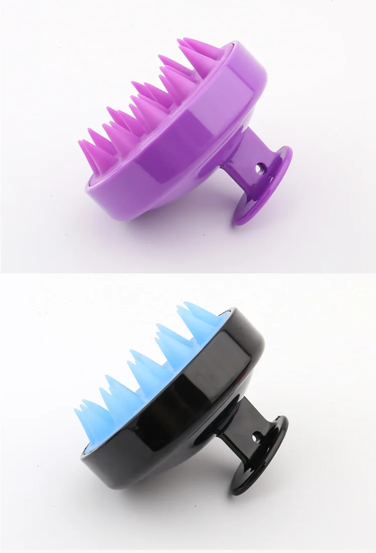 Silicone Shampoo Brush Head Scalp Brushes Massage Comb Hair Root Itching Clean The Scalp Thoroughly Body Massage Bath Brush