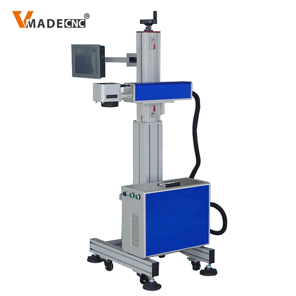 Assembly Line Conveyor Belt Co2 Laser Marking Machine for Serial No. Mfg Date Lot No. Flying Laser Marking Machine