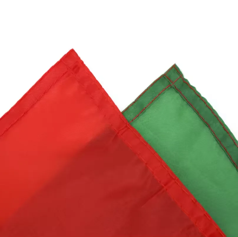 Double Side 75D Polyester Red White Green And Sun Interior Country Kurdistan Kurdish Flags For March