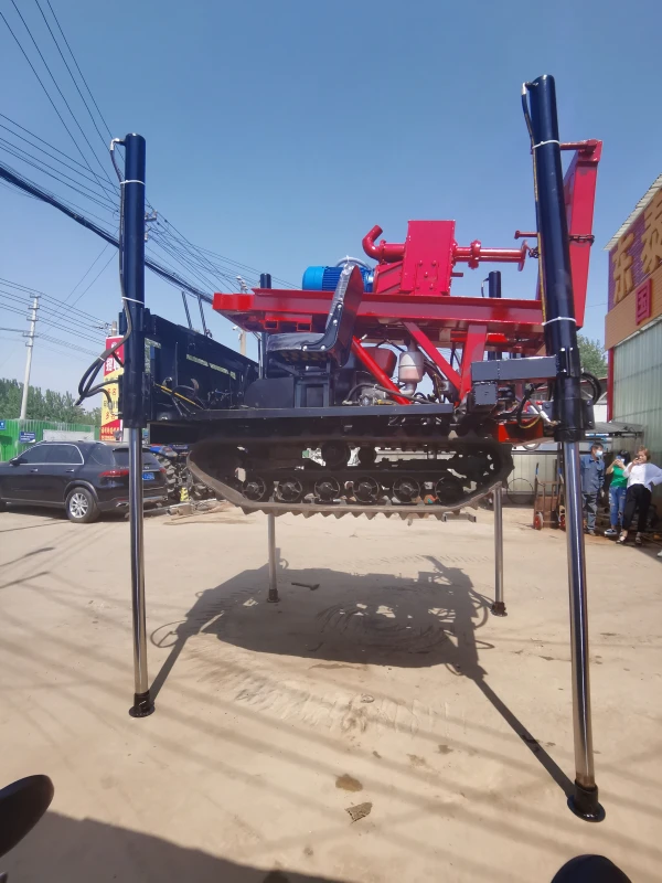 200m Deep Hole Water Well Drilling Rig With Mud Pump For Worldwide Underground Borehole Machine Equipments