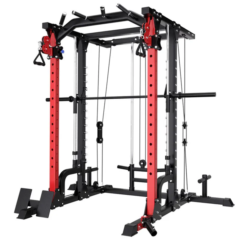 Multifunctional Smith Machine Gym Equipment For Strength Training Home Gym Power Rack