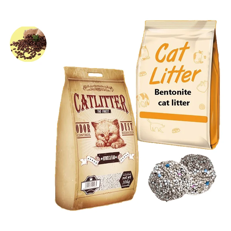 OEM Wholesale Best Useful Cat Litter Sand Bentonite Diverse Ball Patterns Odor Clumping Competitive Price Cat Owners