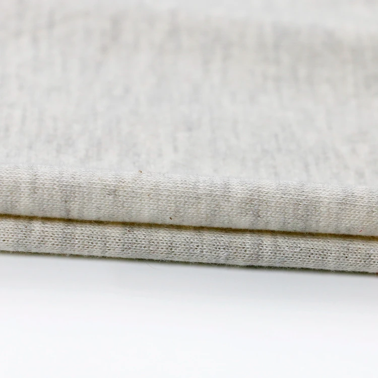 
Solid dye 55%polyester 45%cotton french terry fabric for sweater and hoodie 