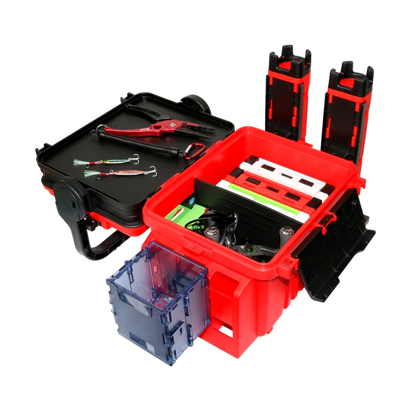Wholesale Multifunctional Plastic Fishing Tackle Box Waterproof, Waterproof Fishing Tackle Storage Box