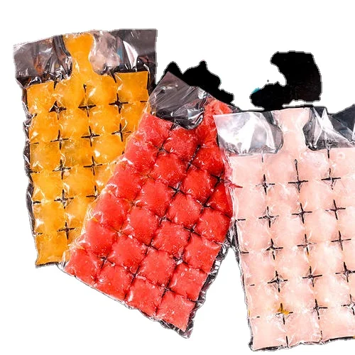 Hot Sale customized made Disposable PE Plastic ice cube bag freezer bags/disposable ice cube bag