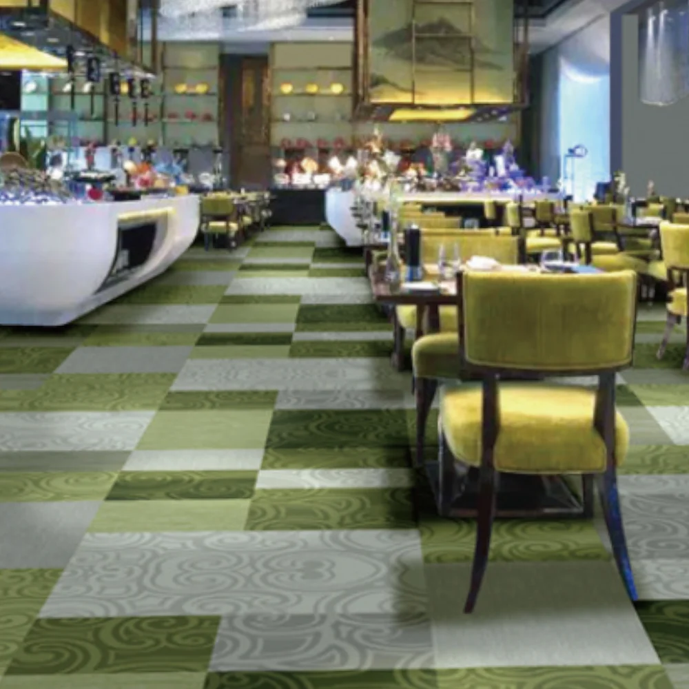 3D Printed Custom Loop Pile and Tufted Decorative Carpet 4m Width for Hotel Meeting Room Hallway Wall-to-Wall Full Carpet