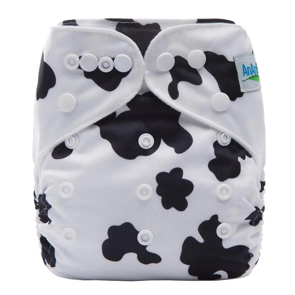 
AnAnBaby Suit Soft Organic Baby Cloth Diapers With Microfiber Inserts Wholesale Lovely Reusable Baby Diapers 