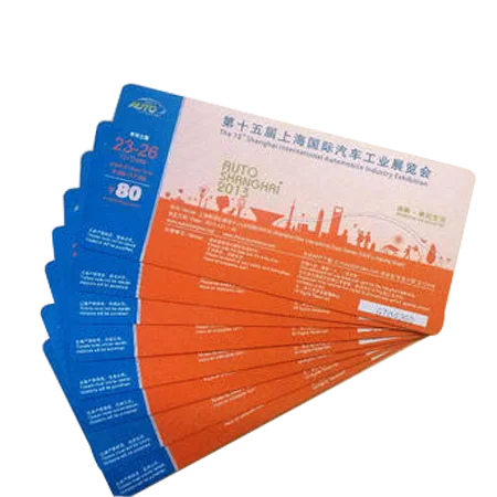 Custom Coloring Printed Coupon Ticket Voucher  For Business