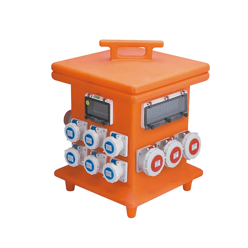 Customized Industrial Plug Socket Outdoor Portable 3 Phase Power Metal Distribution Box