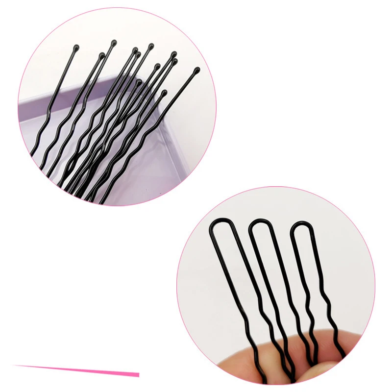 Custom Package 5cm 6cm 7cm Ladies Korean Hair Clips Wave Bobby Pin Hairpins Simple Smart Casual Hair Clips for Women