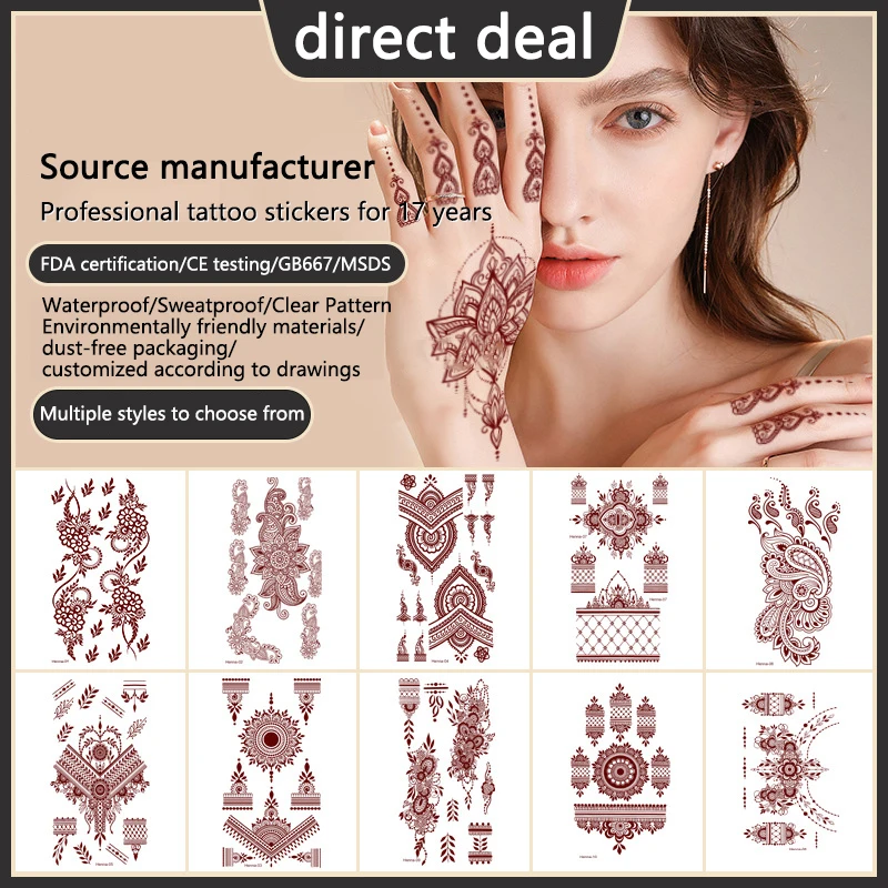 Environmental friendly Top Sell High-quality Long Lasting Water Transfer Professional Popular Tattoo Sticker