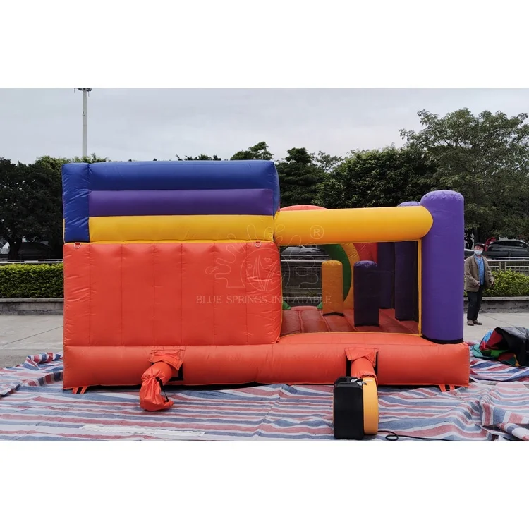 Inflatable Bouncy Castle Rainbow Door Inflatable Jumping Castle Bouncer with slide