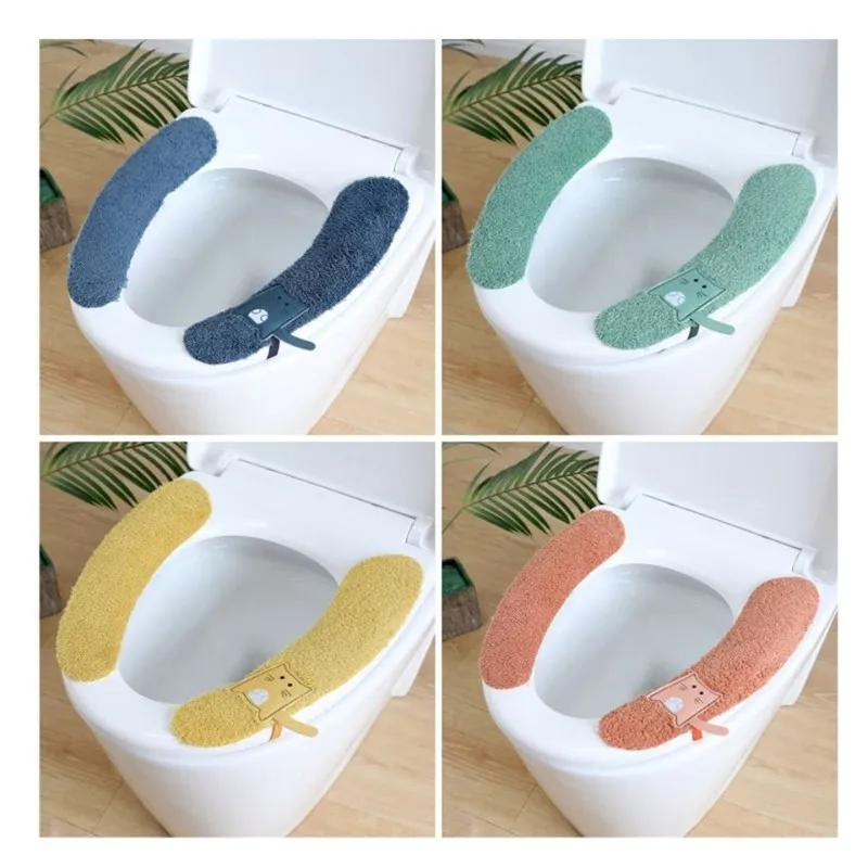 2024 Plush Warm Toilet Seat Cover Washable and Reusable Toilet Seat Pads Cushion for Winter, Fits All Toilet Seats