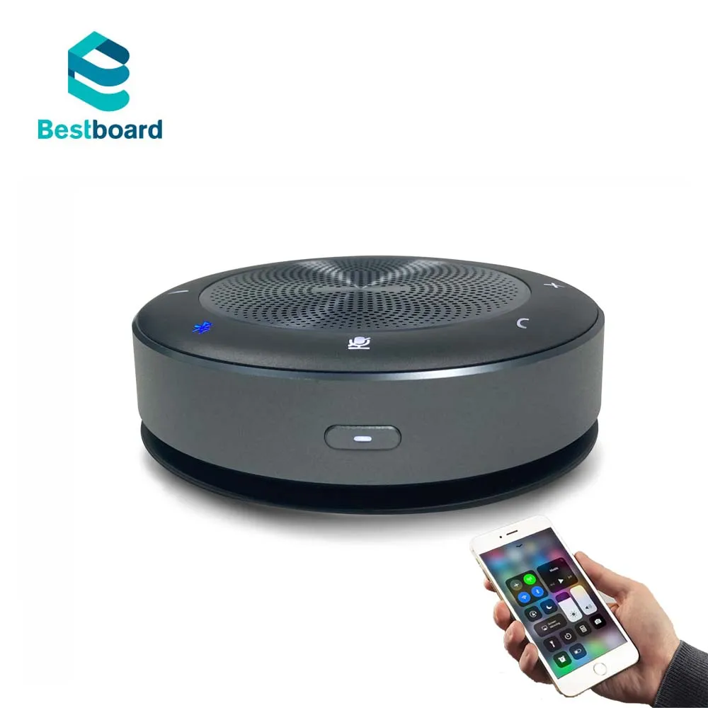 Bestboard 360 Degree Voice Pickup Omnidirectional BT USB Desktop Wireless Microphone Conference Meeting Speaker