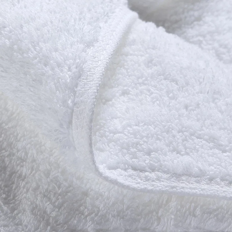 Super Large 100x200CM 1000gram 21S/2 Imported White Cotton Terry Hotel SPA Beauty Plain Bath Towel Sheet
