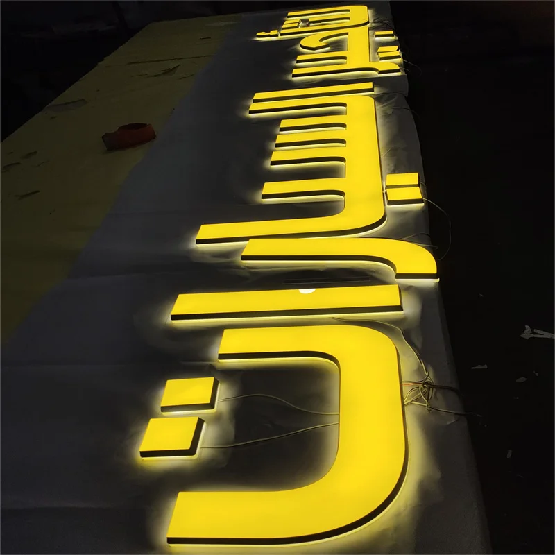 Acrylic Outdoor Shop Signage Frontlit Letter Sign Led Road Signs Name Board Face Lit Logo with High Quality
