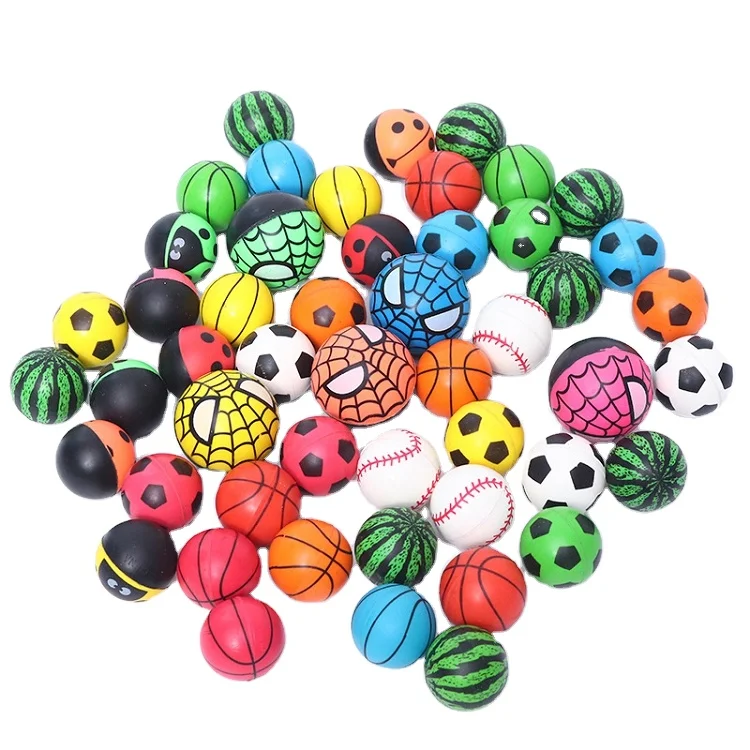 High Quality Hot Selling  43mm  Mixture 30% basic ball and 70% colorful ball jump ball For Vending Machine