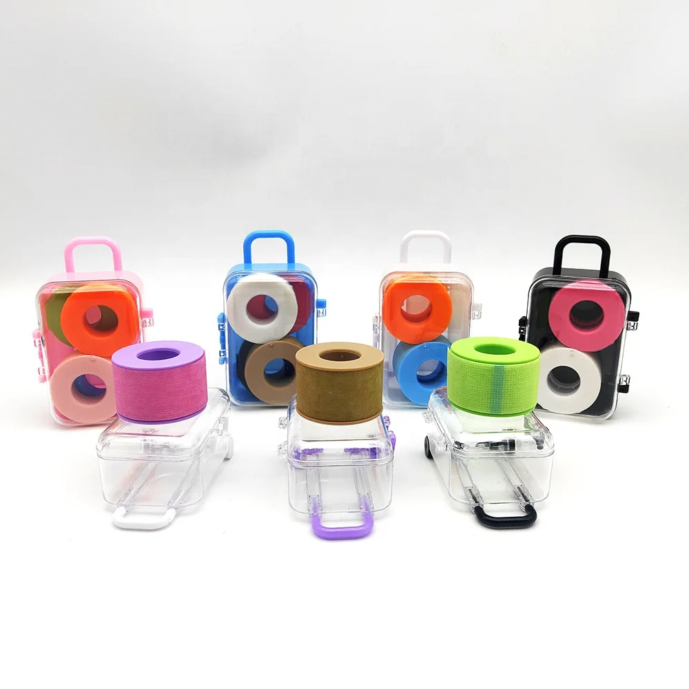 New Arriving lash factory silicone gel tape eyelash extensions sensitive lash tape pink blue black purple gel eyelash tape