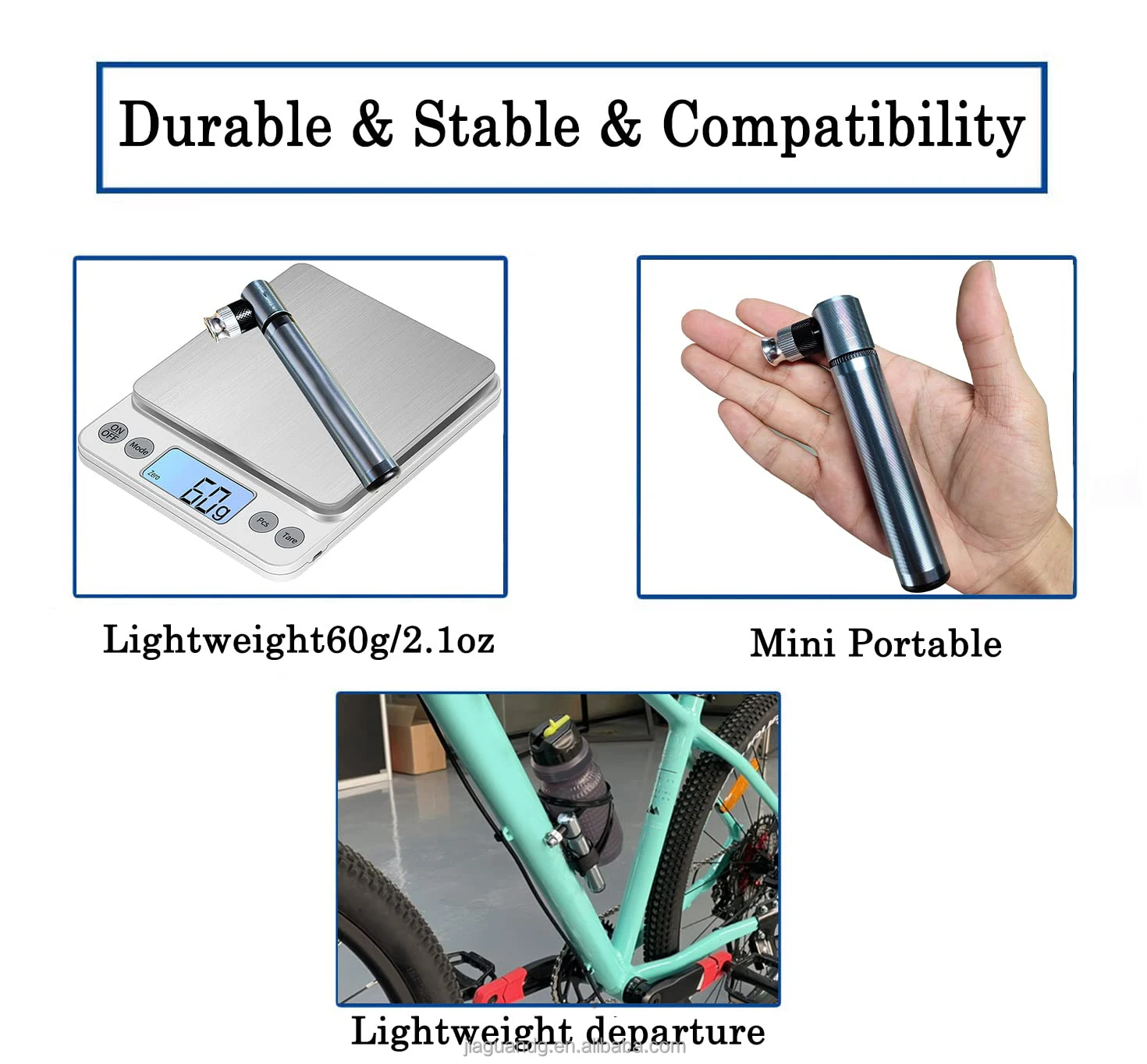 High Quality and Comfortable New Product Ideas Portable Multifunction Activated Bicycle Pump High Pressure for Cyclists