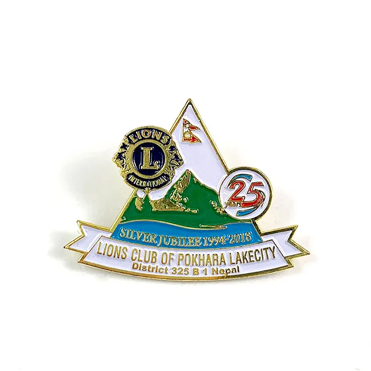 Customized bronze brass zinc alloy enamel process aluminum badge material for badge