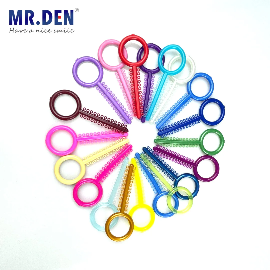 Медицинские зубные Орто-зубные брекеты резинки подтяжки эластичные Связки 49 цветов