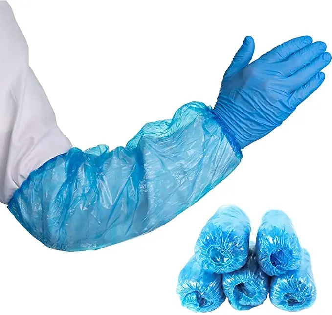 Custom disposable Plastic Waterproof Elastic Protector Arm Sleeves Covers for Home Office sleeve cover